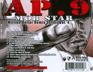 AP.9 - Mob Star - Million Dollar Remix Series Vol. 4 (Back)