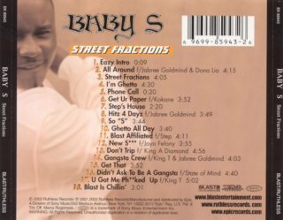 Baby S - Street Fractions (Back)