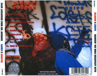 Bloods & Crips - Bangin' On Wax Greatest Hits (Back)