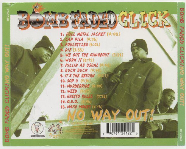 Bomb Faded Click - No Way Out! (CD) | RAPSOURCE.NET