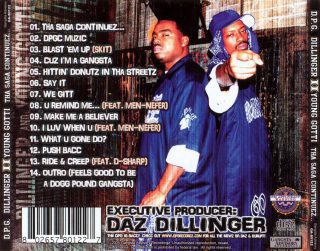D.P.G. - Dillinger & Young Gotti II Tha Saga Continuez... (Back)