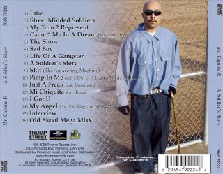 Mr. Capone-E - A Soldier's Story (Back)