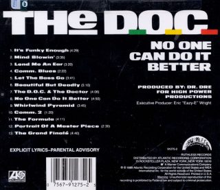 The D.O.C. - No One Can Do It Better (Back)