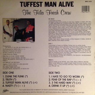 The Fila Fresh Crew - Tuffest Man Alive (Back)