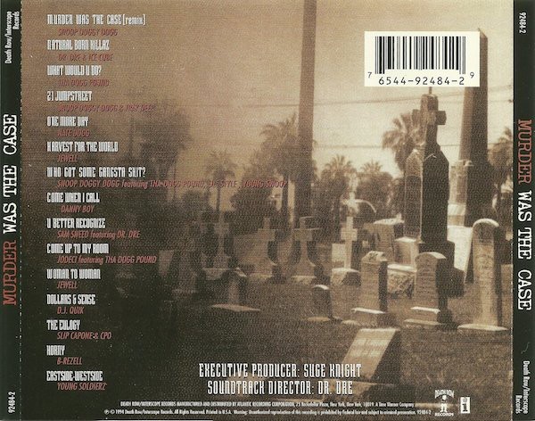 Various - Murder Was The Case (The Soundtrack) [Back]